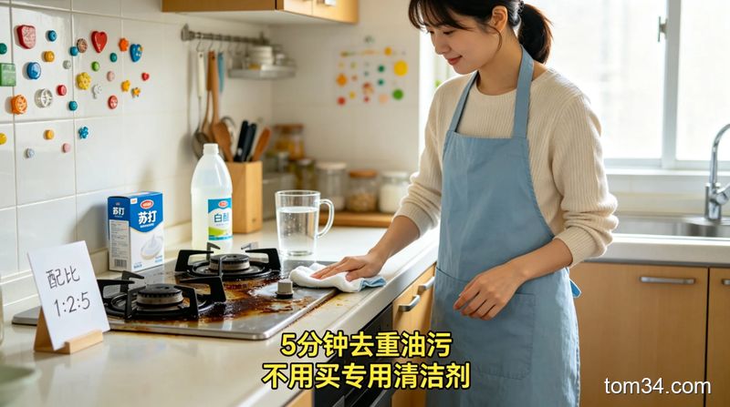 上班族厨房清洁除水垢省时间利器 这些清洁用品 5 分钟搞定全厨房水垢