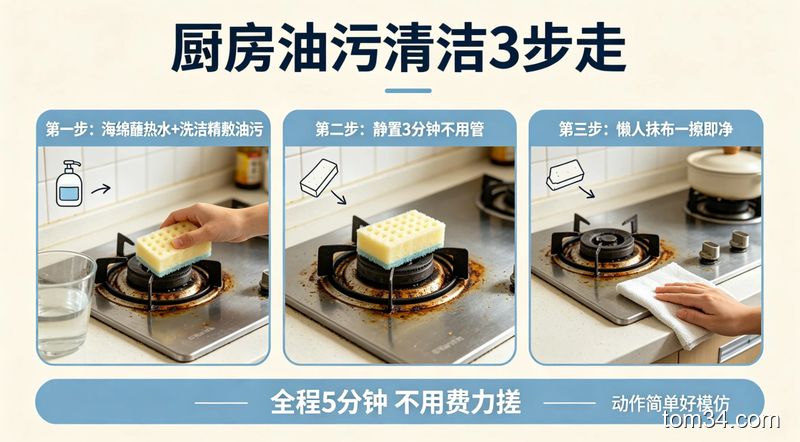 懒人厨房清洁小妙招 锅底陈年烧痕油污 5 分钟快速去除
