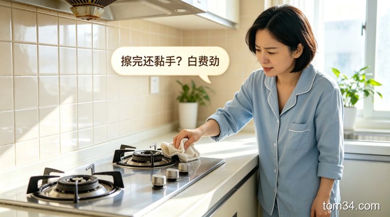 厨房清洁做好这步 灶台擦完半个月都不沾油污