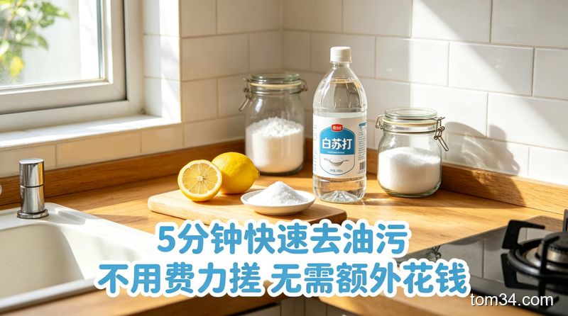 懒人必备厨房清洁技巧 水槽重油污不用费力搓 5 分钟搞定