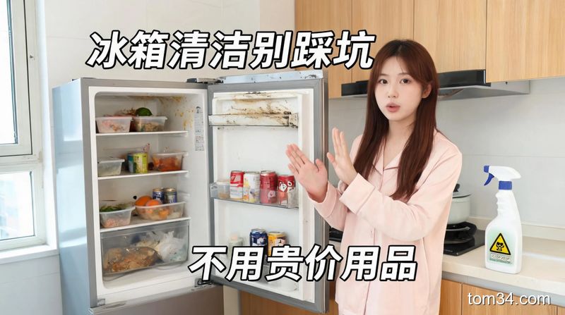厨房清洁踩过无数坑才知道 冰箱这么清比家政擦的还干净还耐用