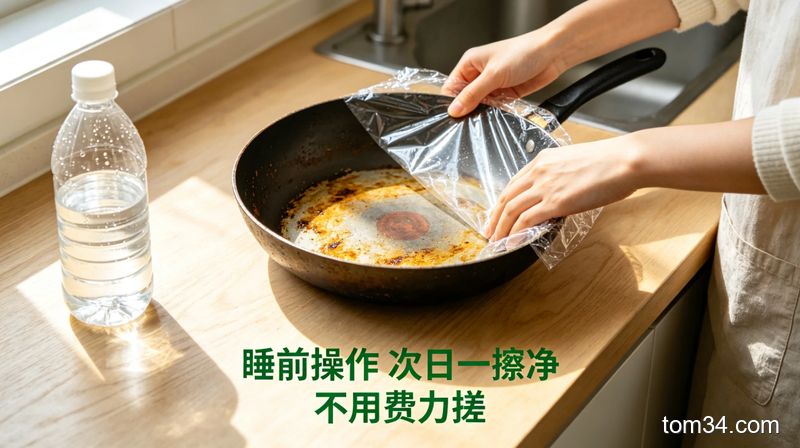 新手厨房清洁保姆级指南 锅底陈年焦渍油垢轻松擦干净