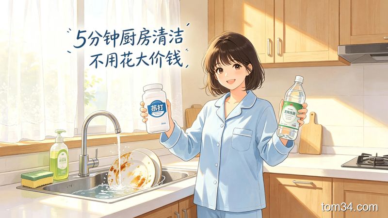 懒人厨房清洁方法 厨房地板清洁 5 分钟就能轻松搞定