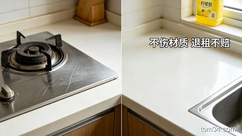 租房党友好厨房清洁方法 柠檬酸不伤材质擦油污除异味超省心