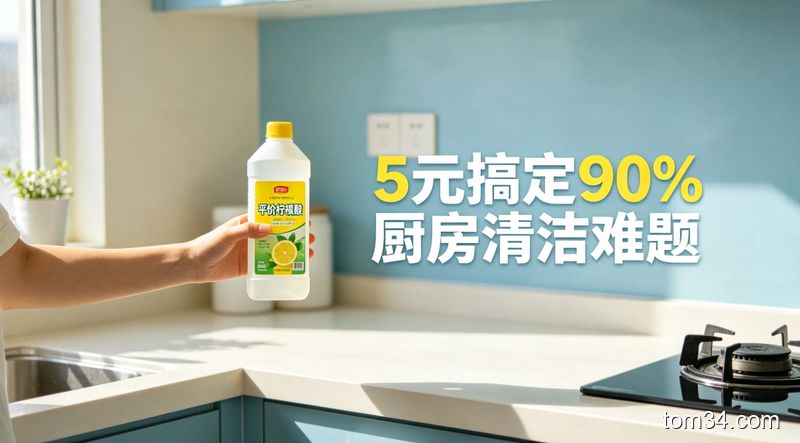 几块钱一瓶的柠檬酸 搞定厨房 90% 清洁难题不伤家具还环保