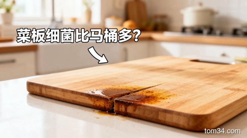 菜板缝隙藏油污易滋生细菌 厨房清洁这么做彻底去味无残留