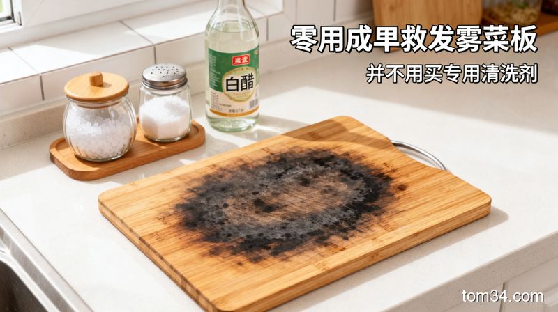 厨房清洁别忽略菜板死角 这几招去霉除垢安全又不伤板面