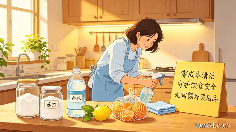 注重饮食安全必看 厨房水垢清洁同时还能除异味