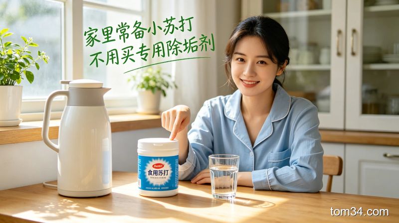 厨房清洁小技巧 热水瓶深层水垢倒点它摇一摇就掉