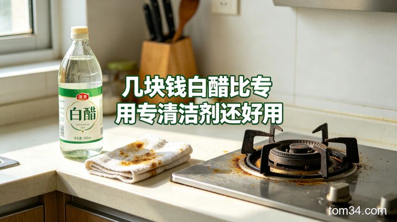 几块钱的白醋就能搞定全厨房清洁 比十几块的专用清洁剂还好用