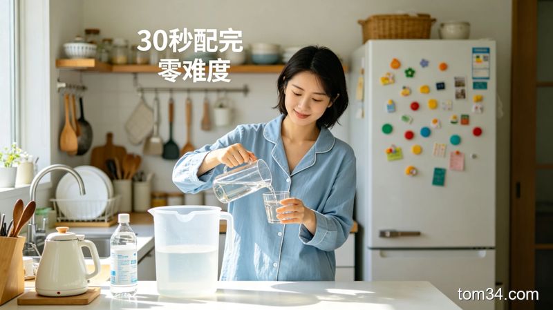 不用买专业清洁剂 厨房地板清洁用家常物品就能擦得发亮