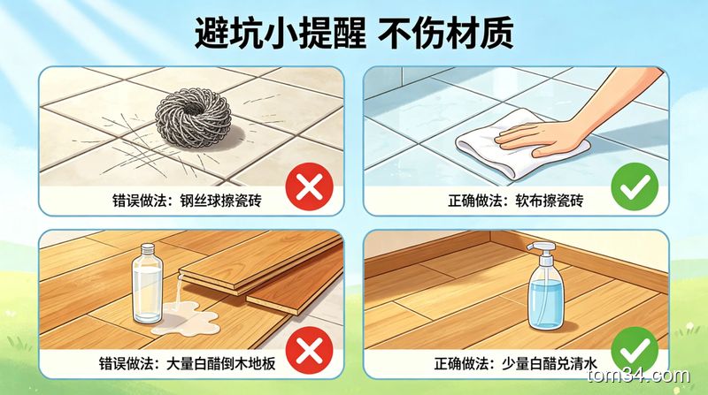 租房党友好厨房瓷砖清洁方法 几块钱清洁用品搞定陈年污垢