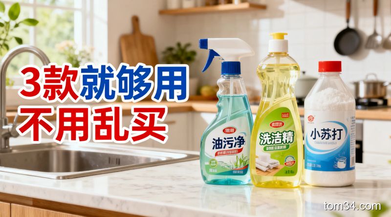 如何正确储存厨房化学清洁剂？避免混合中毒的4个安全常识