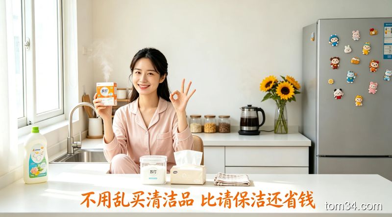 有娃家庭厨房清洁指南 水垢清除无腐蚀不残留更安全