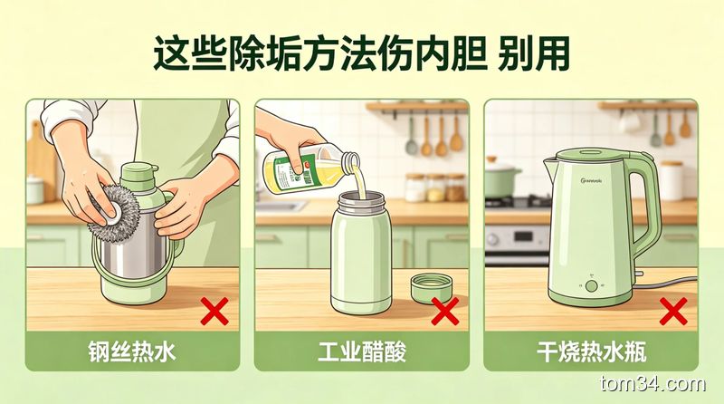 厨房清洁避坑提醒 这几种除热水瓶水垢方法会损伤内胆别再用
