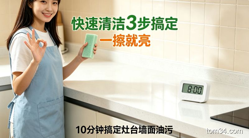 灶台油污难清理 这些厨房清洁小技巧一擦就发亮