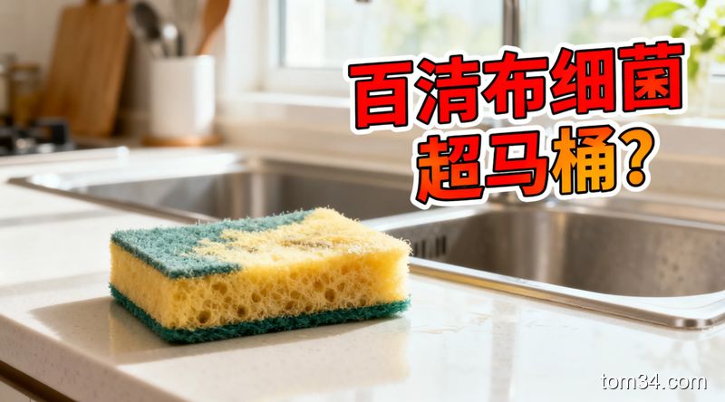 厨房百洁布多久换一次最健康？里面隐藏的细菌可能超乎你想象