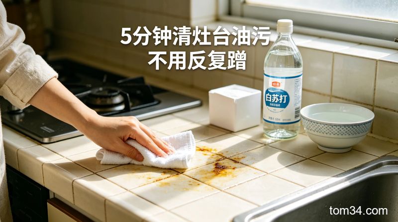 懒人必备厨房清洁方法 灶台重油污 5 分钟轻松搞定