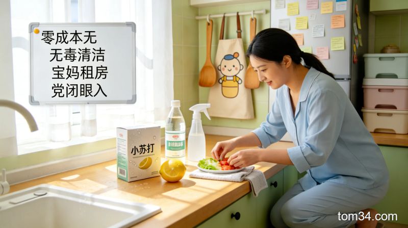 租房党厨房清洁平替方案 餐具陈年茶渍油污几块钱就能搞定