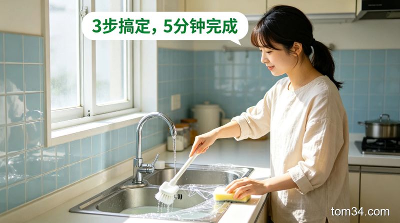 厨房清洁踩过无数坑才知道 水槽这样清理半年都不积油污