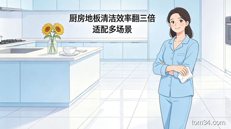 想缩短厨房清洁时间 厨房地板清洁选对方法效率翻三倍