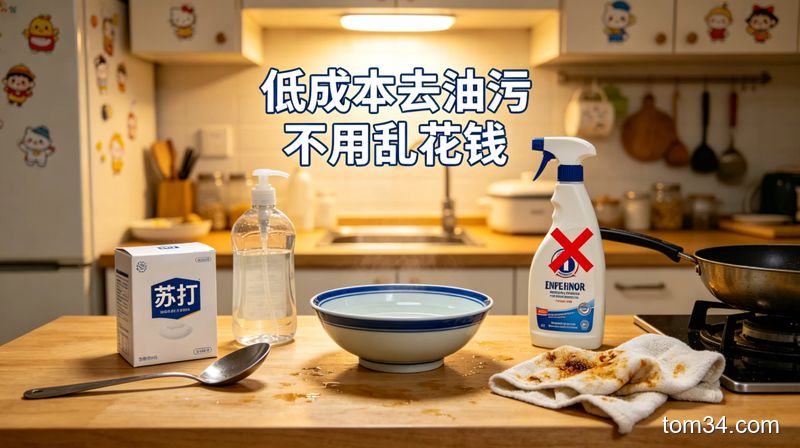 厨房清洁避坑指南 这样擦灶台不伤釉面还不留水渍