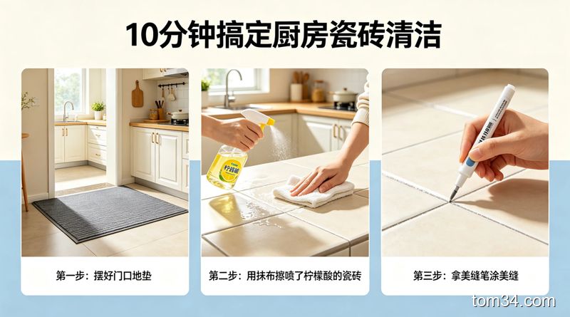 别乱买网红清洁用品 厨房瓷砖清洁这些平价好物就够用