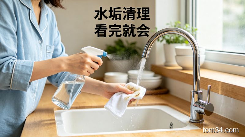 用户边做饭边随手用海绵擦台面，厨余丢进挂式垃圾桶