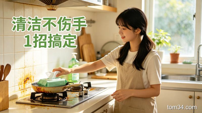 对比图：左边是使用强碱清洁剂后干燥蜕皮的手，右边是使用温和清洁湿巾后水润的手