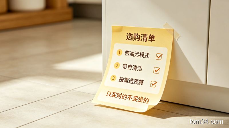 洗地机选购避坑点对比示意图，标注好功能和鸡肋功能的区别